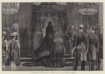 A császárné gyászudvara (Trauer Cour) a berlini Schloss-ban